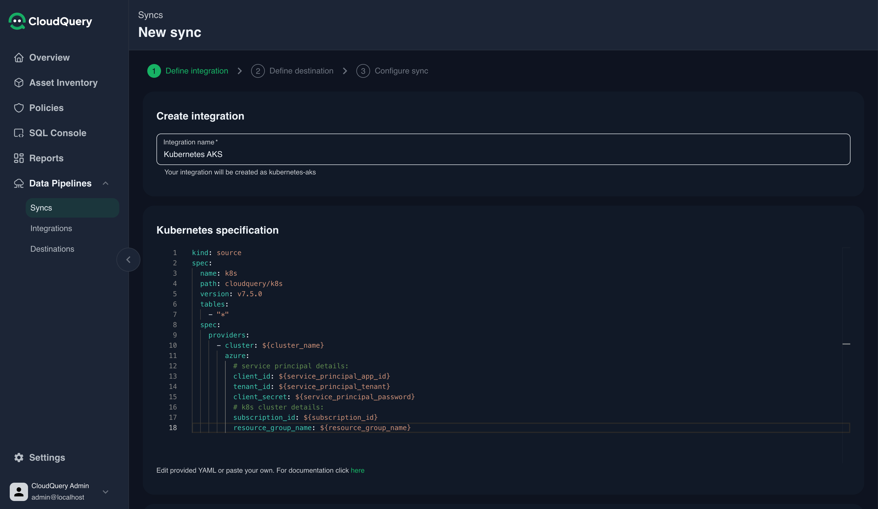 Create Integration